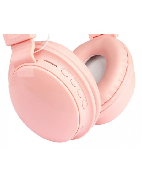 Auriculares Inalámbricos Bluetooth Tarjeta De Memoria Radio Daihatsu Vincha  Plegable Au300 Rosa
